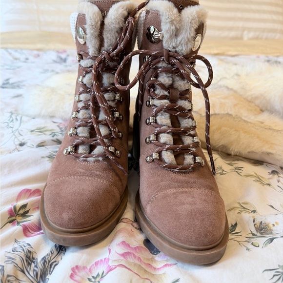 Kate Spade Walker Lace-Up Ankle Boots in Warm Gingerbread 8.5 - Picture 10 of 14